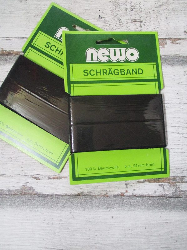 Schrägband (schwarz), nicht vorgefalzt – Bild 4