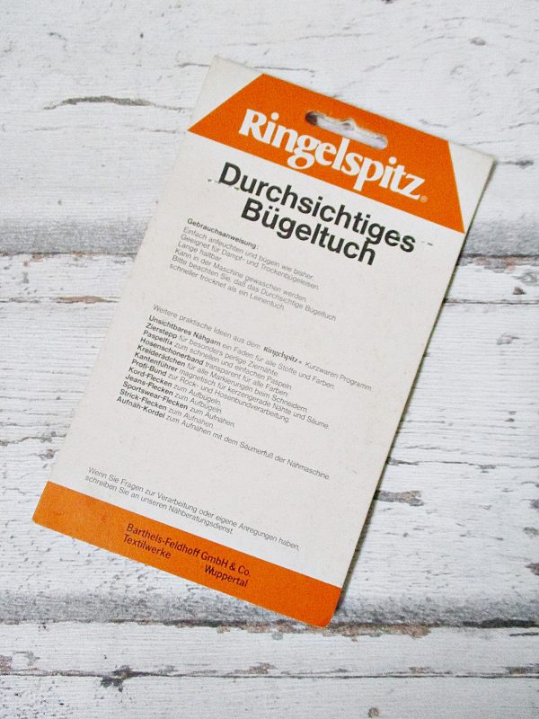 Bügeltuch (transparent) – Bild 3