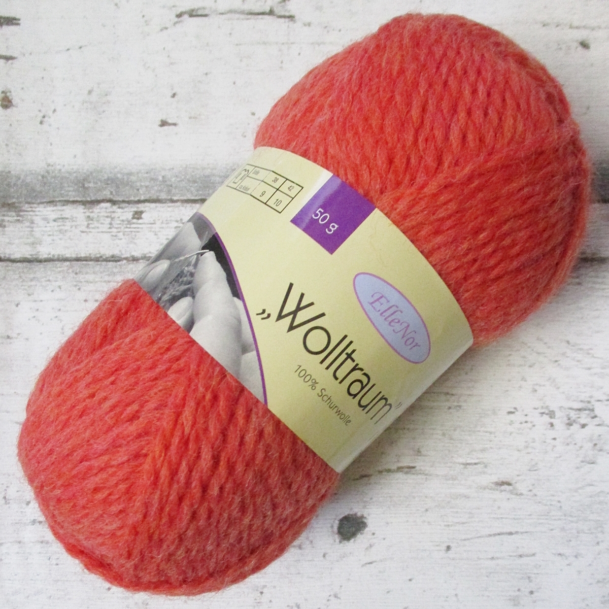 Schurwolle (orange) - WOOLNERD