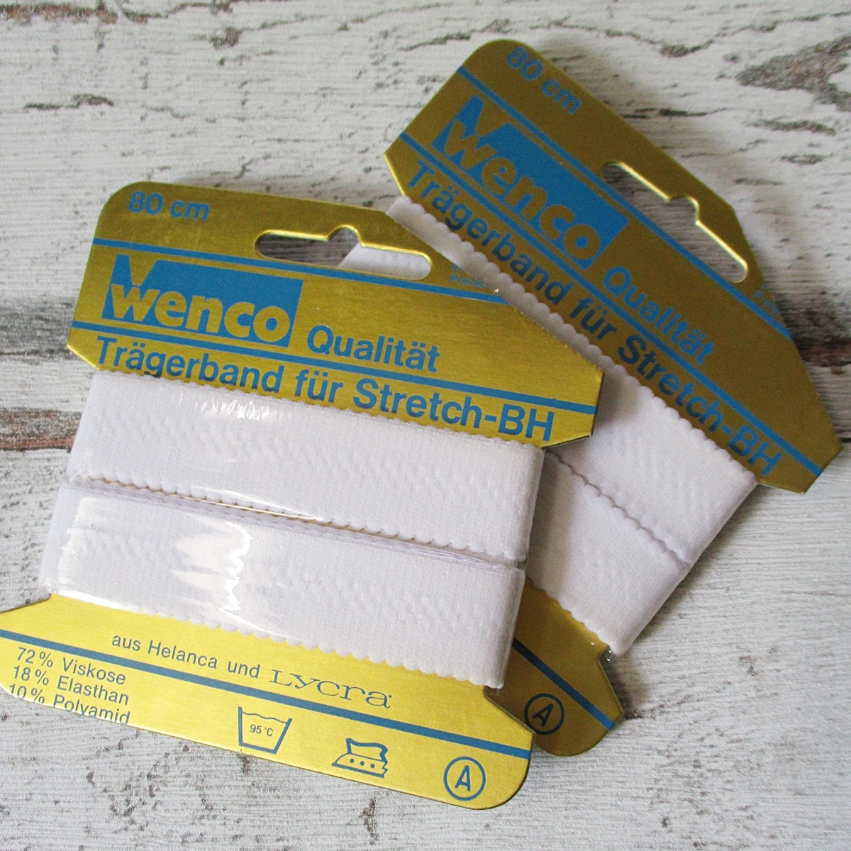 Trägerband-Wenco-18mm-80cm-gedeckt_weiß-gemustert-Woolnerd