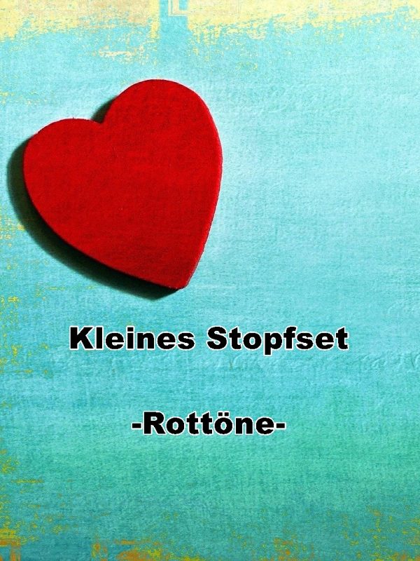 Kleines Stopfset Rottöne - WOOLNERD