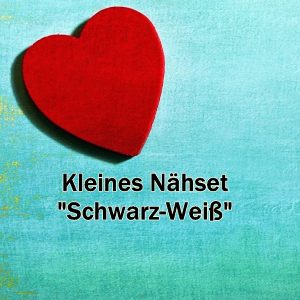 Kleines Nähset Schwarz-Weiß - WOOLNERD