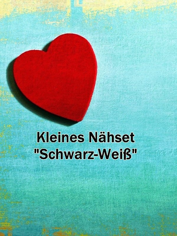 Kleines Nähset Schwarz-Weiß - WOOLNERD