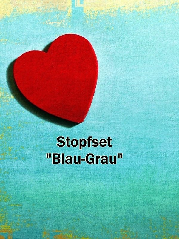 Stopfset Blau-Grau - WOOLNERD