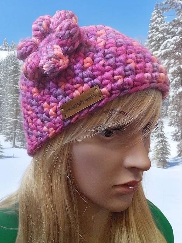 Wollmütze Wintermütze Damenmütze pink - WOOLNERD