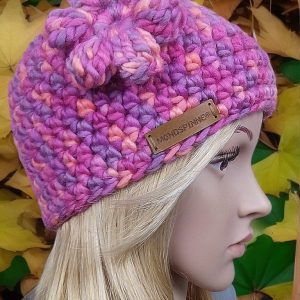 Wollmütze Wintermütze Damenmütze pink - WOOLNERD